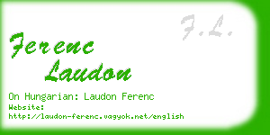 ferenc laudon business card